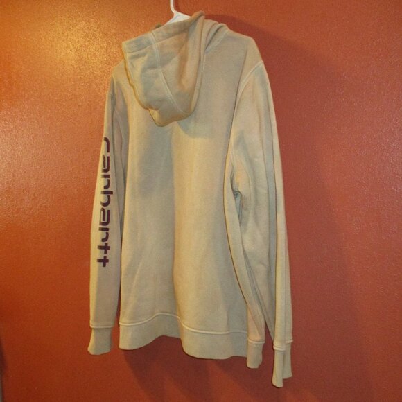 Carhartt Men XX Large Tan Red Warm Comfortable Long Sleeve Pullover Hoodie - Picture 7 of 9